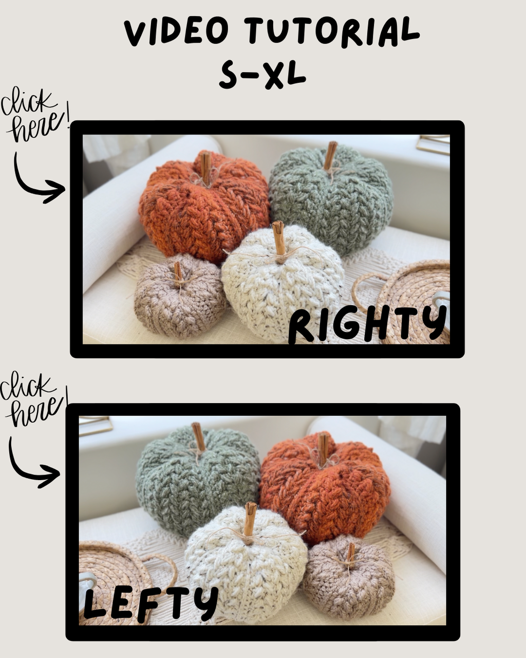 Bob & Apples Pumpkin ✦ Pattern & Video Tutorial