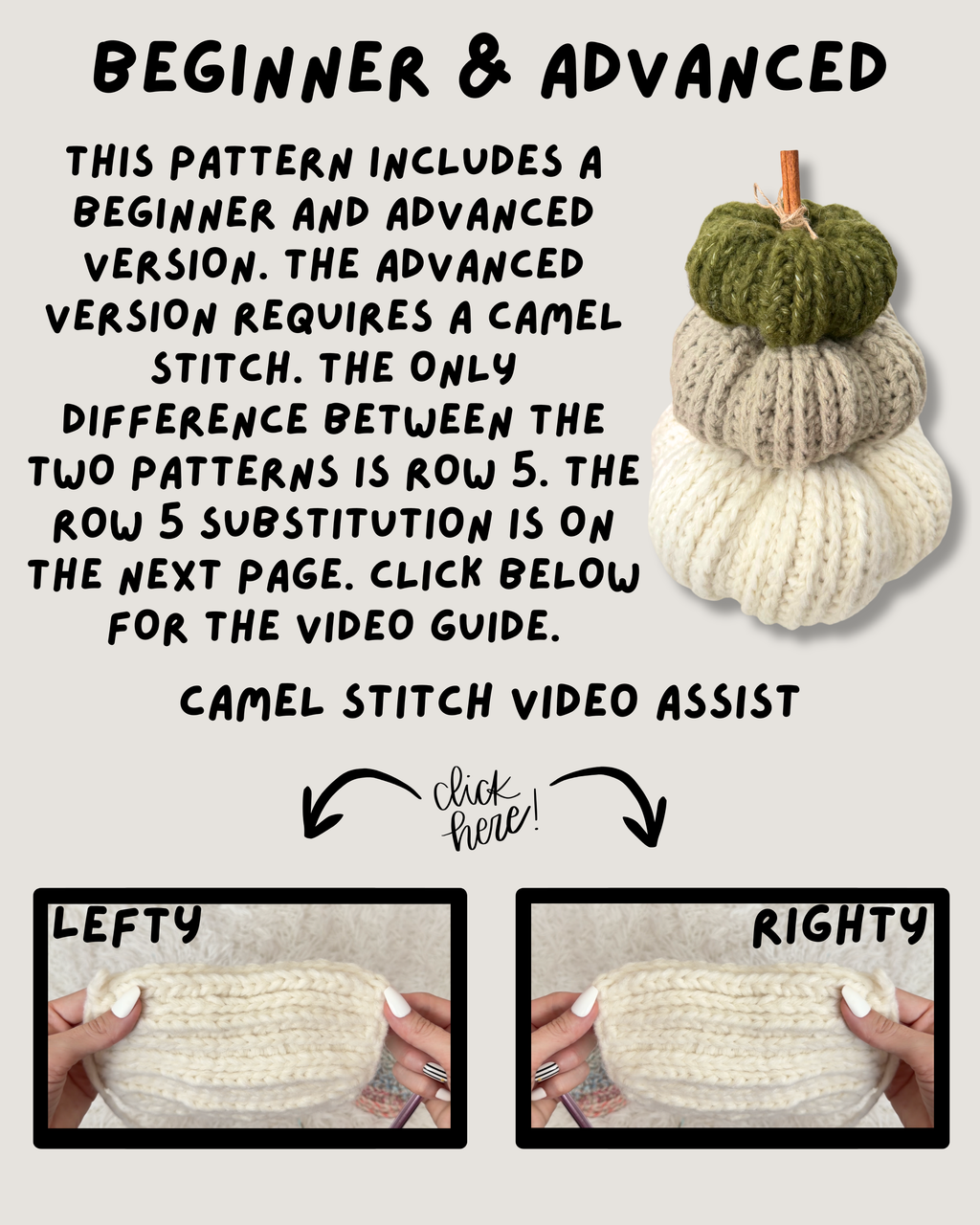 Braidy Bunch Pumpkin ✦ Pattern & Tutorial (Righty & Lefty)