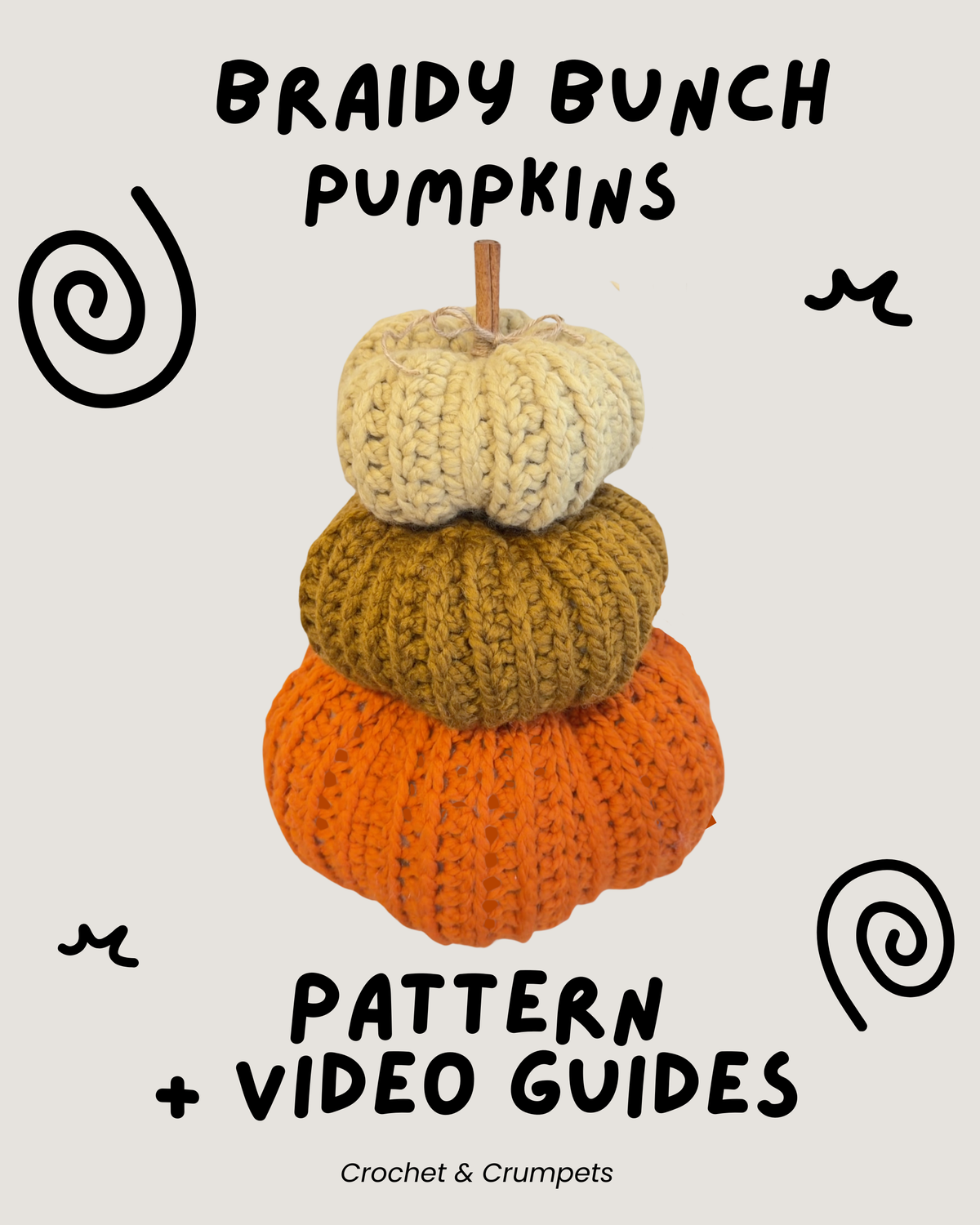 Braidy Bunch Pumpkin ✦ Pattern & Tutorial (Righty & Lefty)