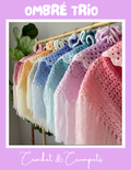 Ombré Trio - Shawl + Bandana + Scrunchie