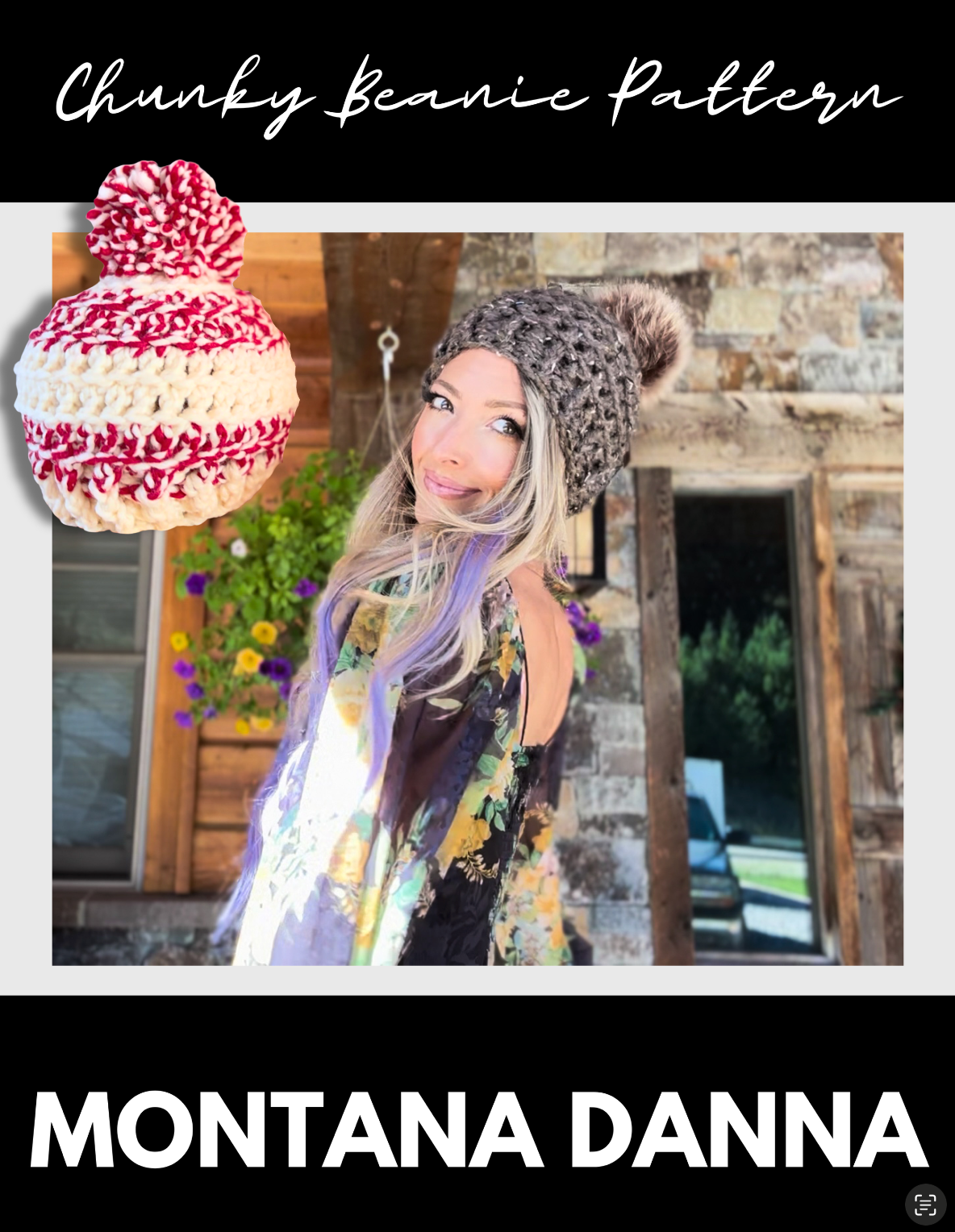 Chunky Beanie Pattern & Tutorial + Candy Cane Lane Beanie Tutorial