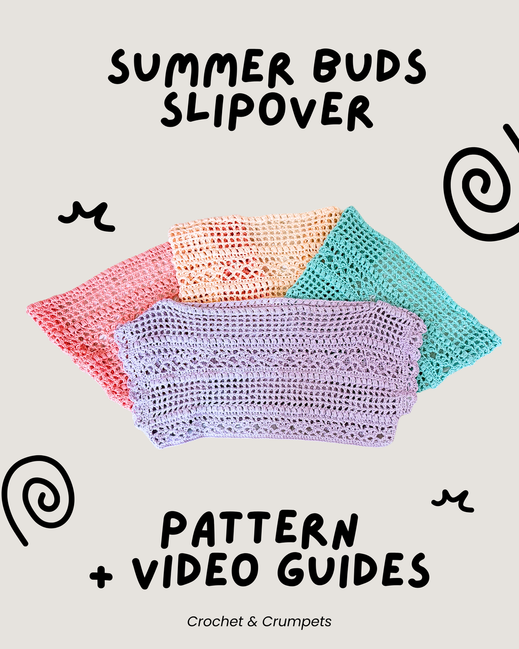 Summer Buds Blouse ✦Crochet Pattern + Video Guides